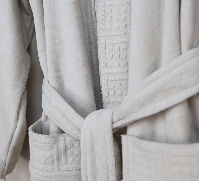 Tilsim Beige Bathrobe