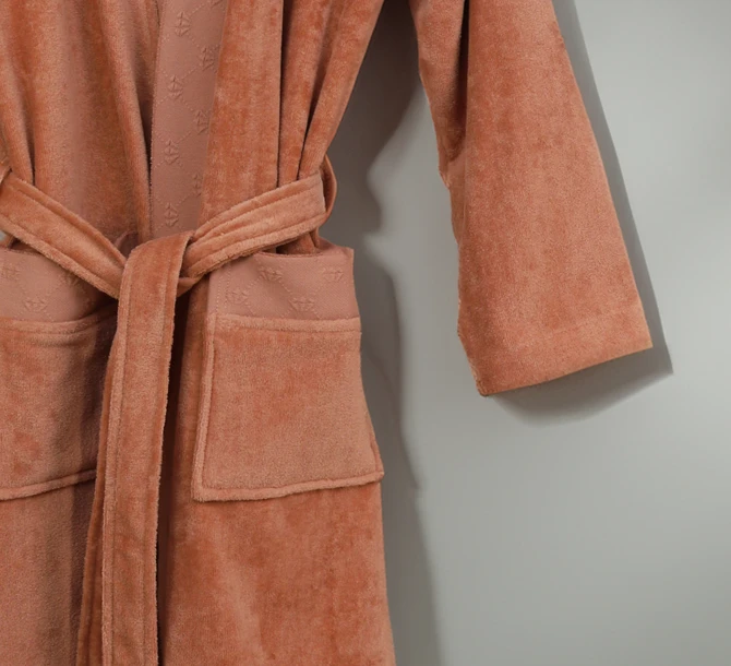 Tomris Terracotta Bathrobe
