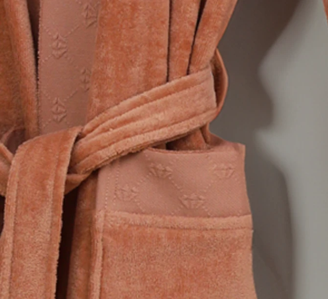 Tomris Terracotta Bathrobe
